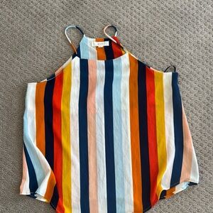 Mine Colorful Striped Camisole Size S